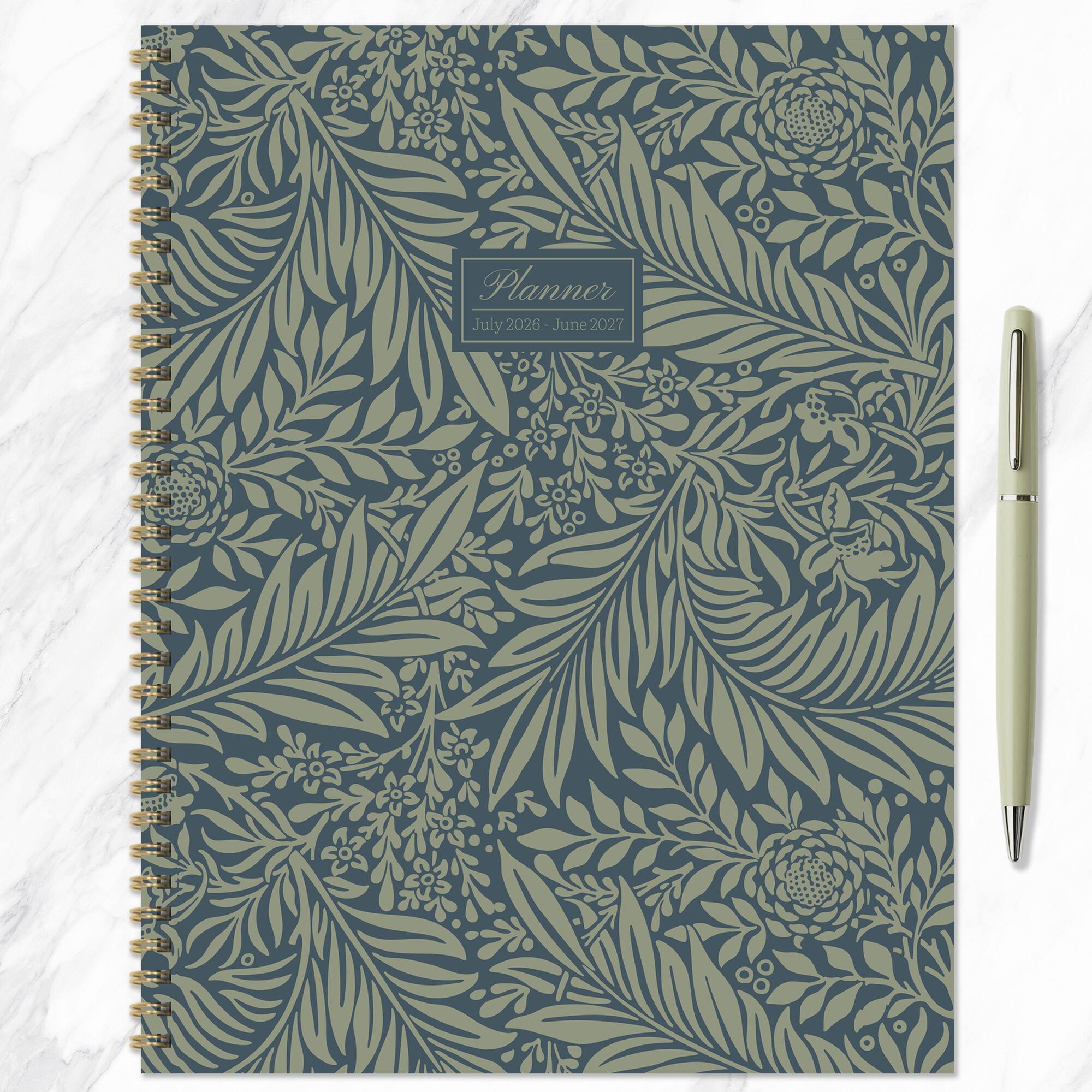 TF Publishing Large Leaf Motif Large Weekly Monthly Planner